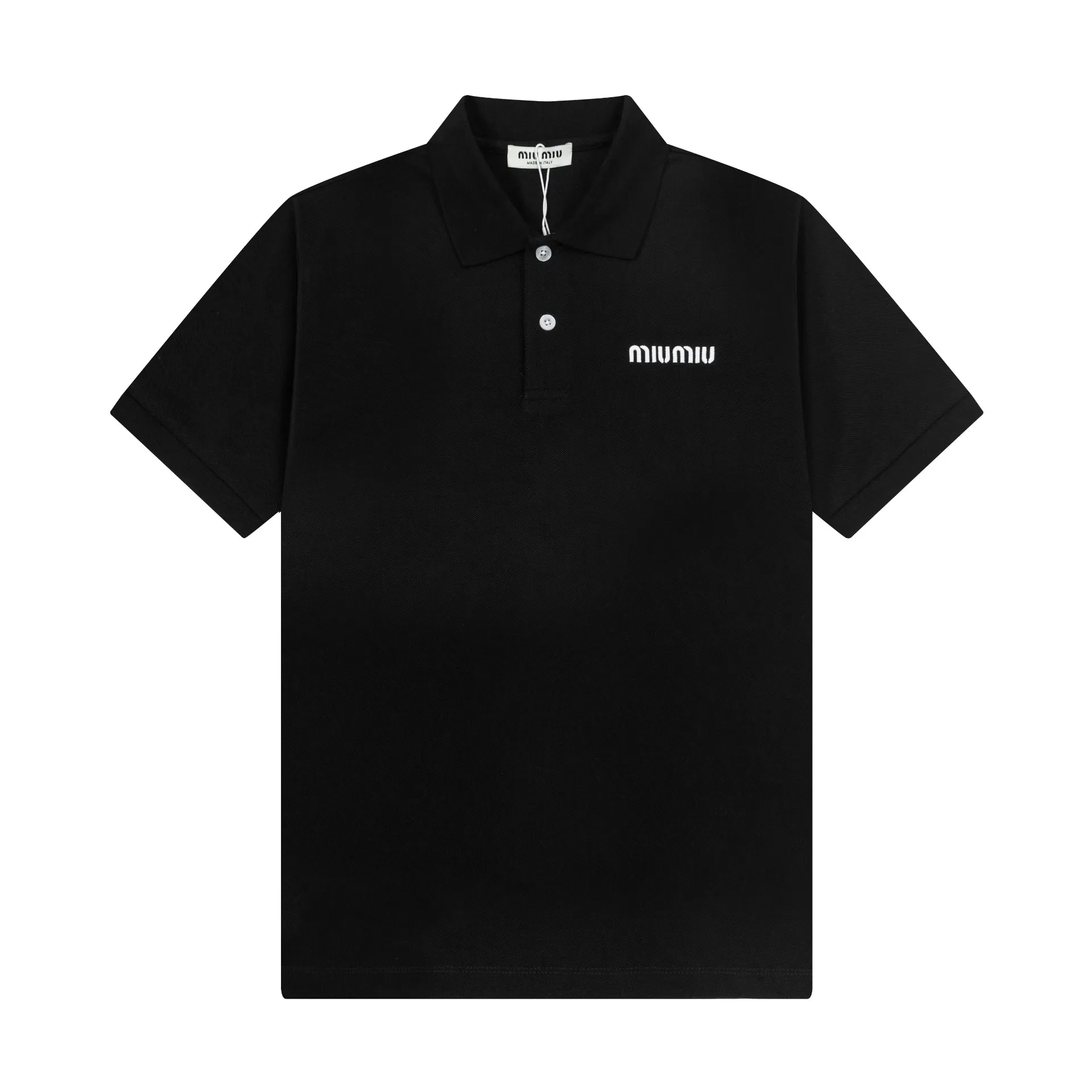 ： MIUMIU ： ：260 ：Black Navy Blue Size：M-XXL 1：1 LOGO Premium Polo Polo Miu Miu 。 。 : MJN 535_14RW_F 0008_S_OOO • •Polo • • • • • • 180 ， M