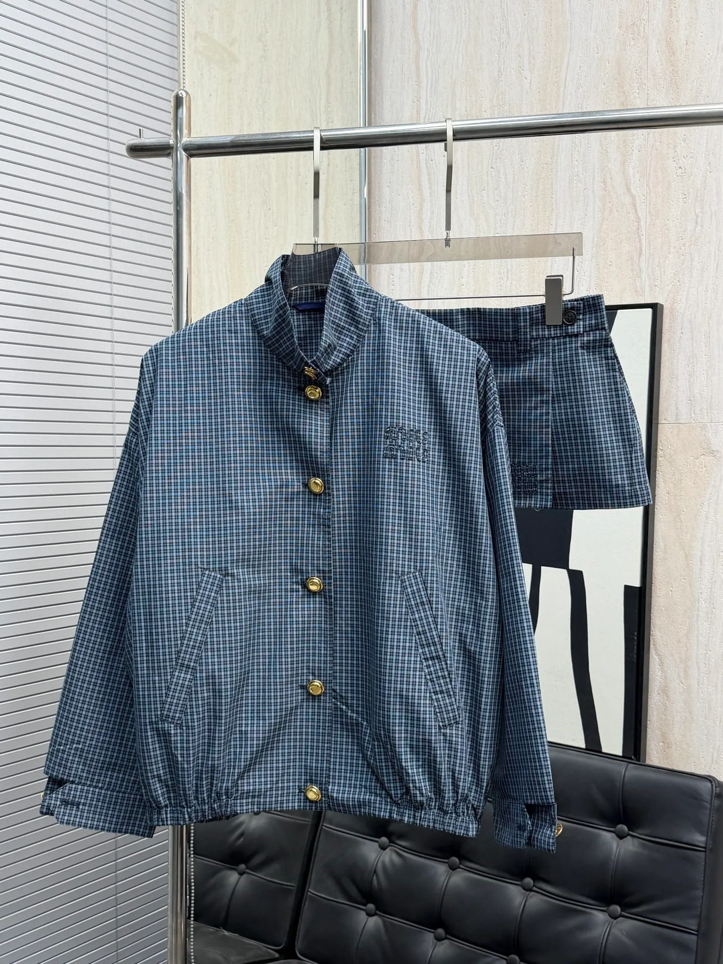 MIu* + Blue Same Style color： Blue size: sm L