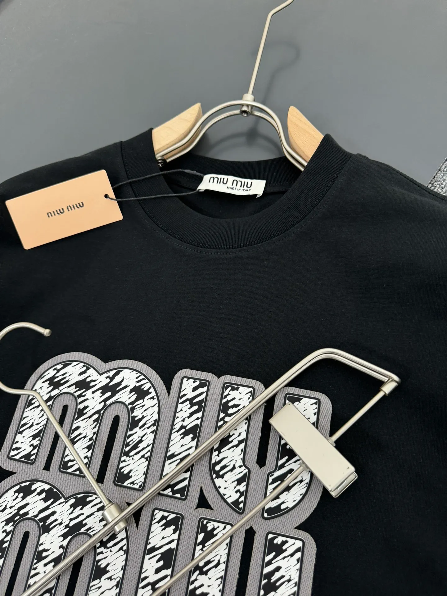 Miu Miu*320g t Canvas logo New Arrival t ， ， Versatile ：White Black Sizes：S M L XL XXL