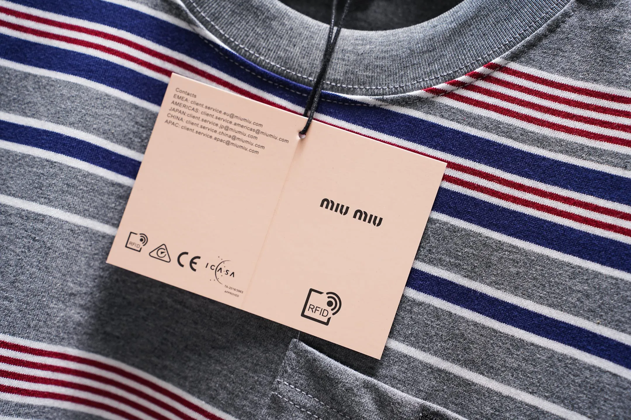 SL 477 MIUMIU 1:1 Premium 280 32 Breathable 1x 1 oversize 200 ：Blue Gray Size：S-XL