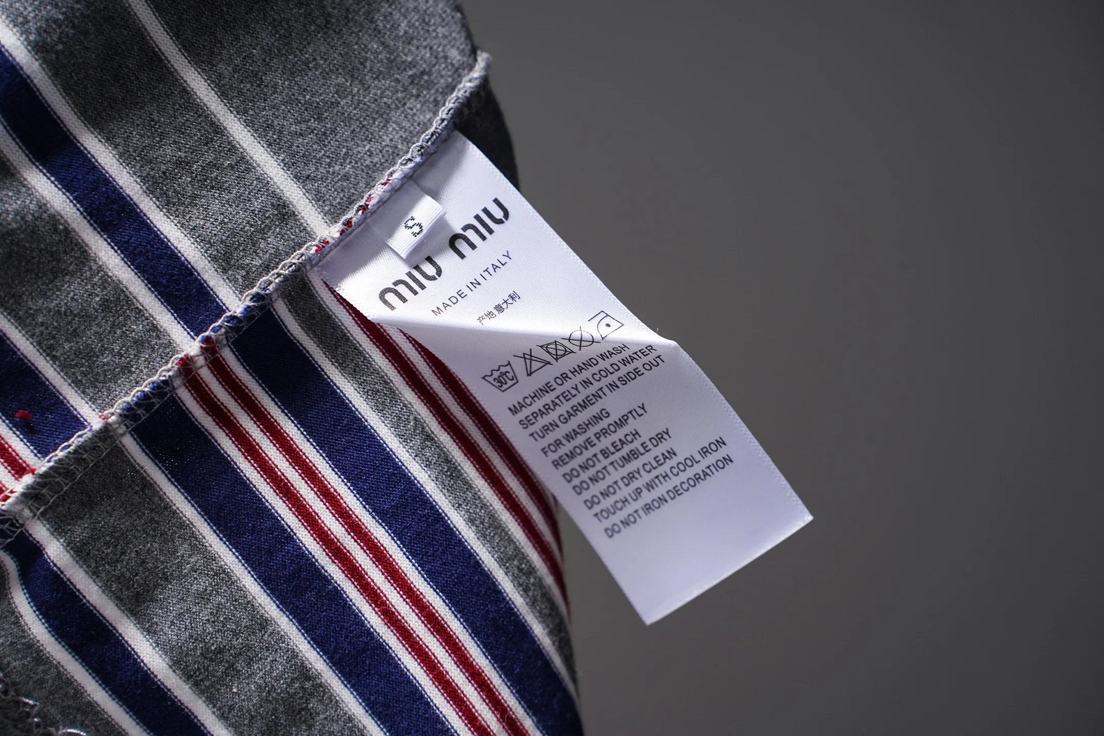 SL 477 MIUMIU 1:1 Premium 280 32 Breathable 1x 1 oversize 200 ：Blue Gray Size：S-XL