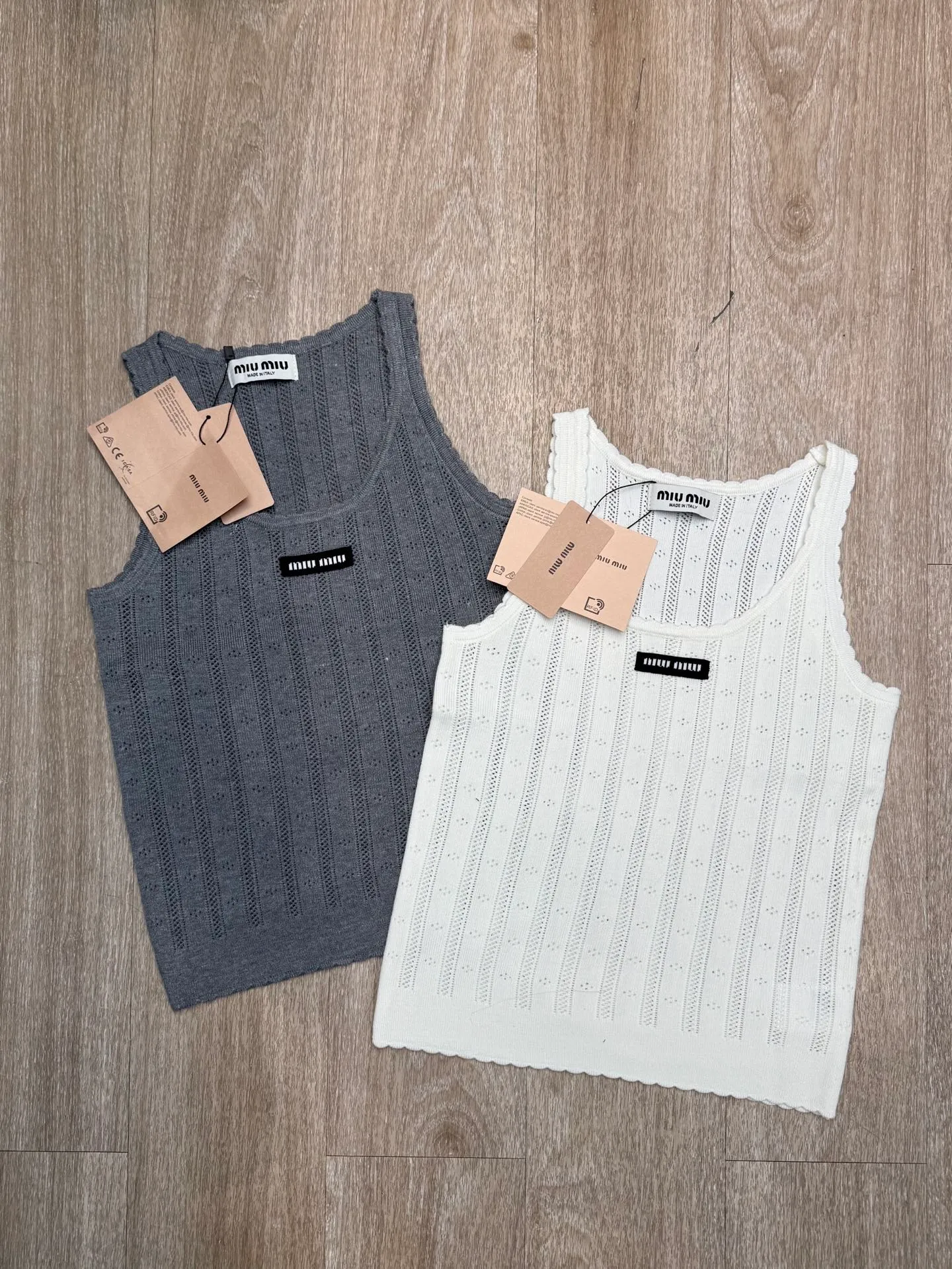 M 268#Miumiu •25ss New Arrival ✅✅✅In Stock, Quality Size：S M L ：Gray White