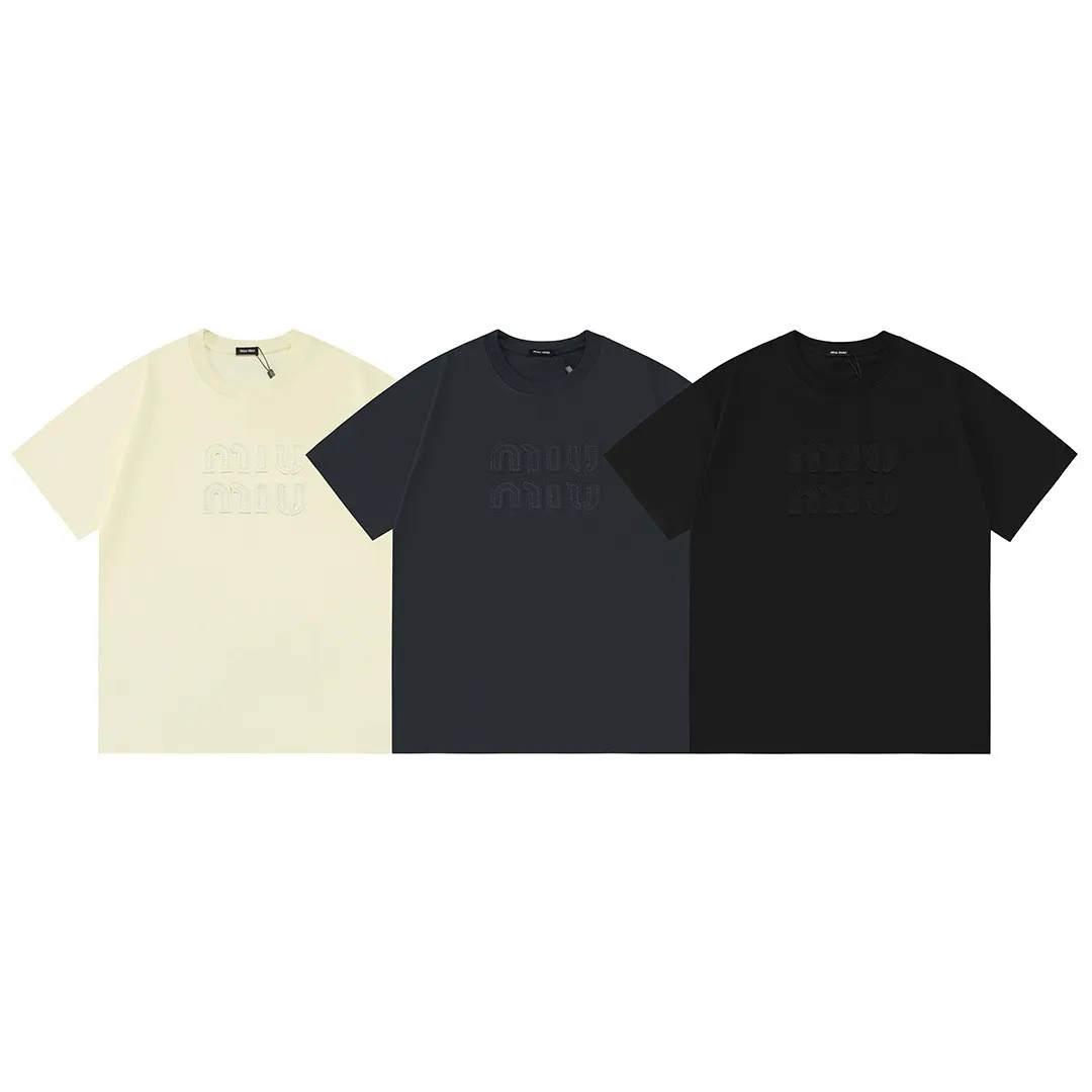 MIU MIU 2026New Arrival logo Same Style t · 300 100％ · 32 · ：Black Size：XS S M L