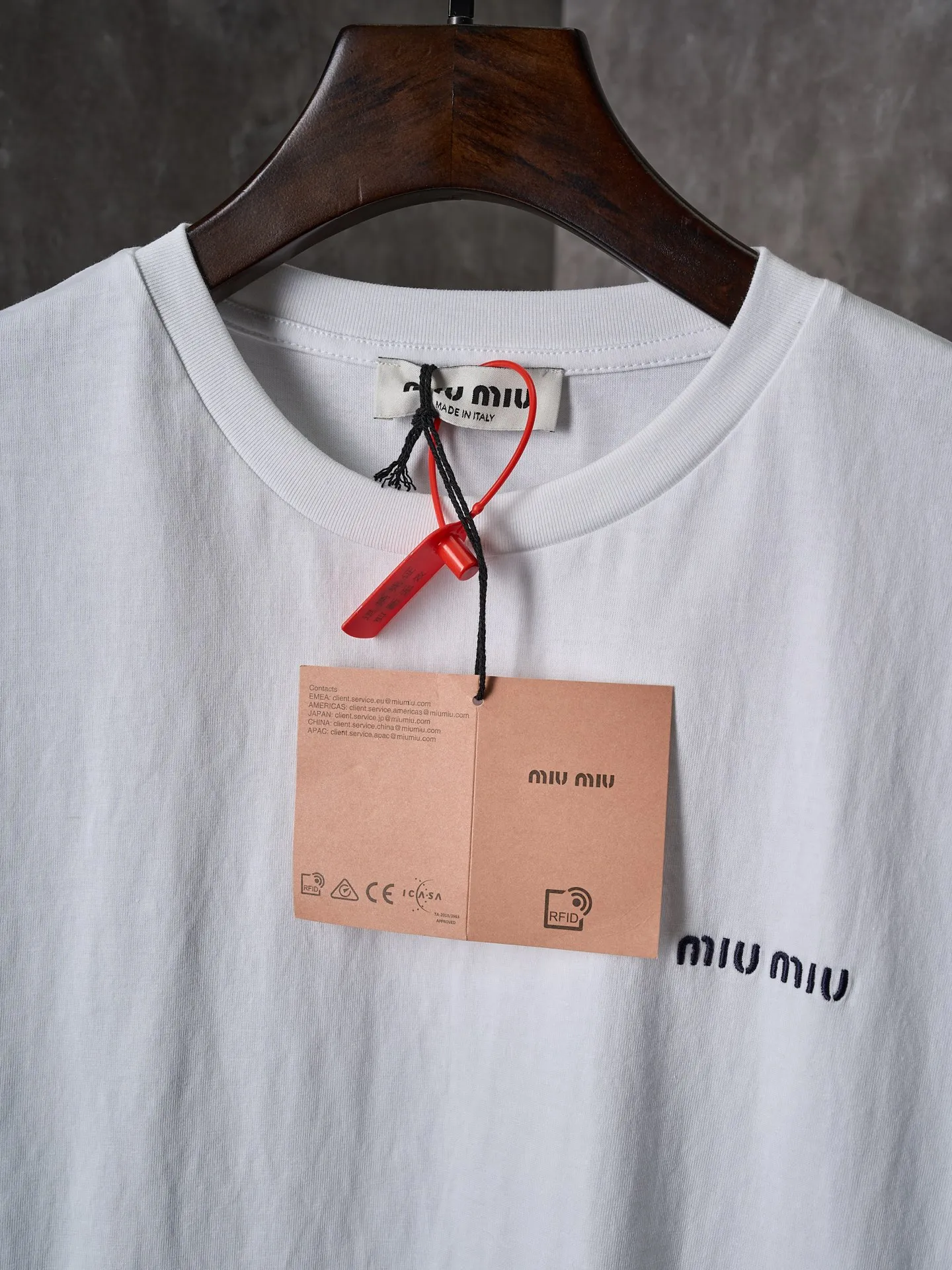 Miu Miu/ T 【In Stock】S M L XL Miu Miu Miu Miu