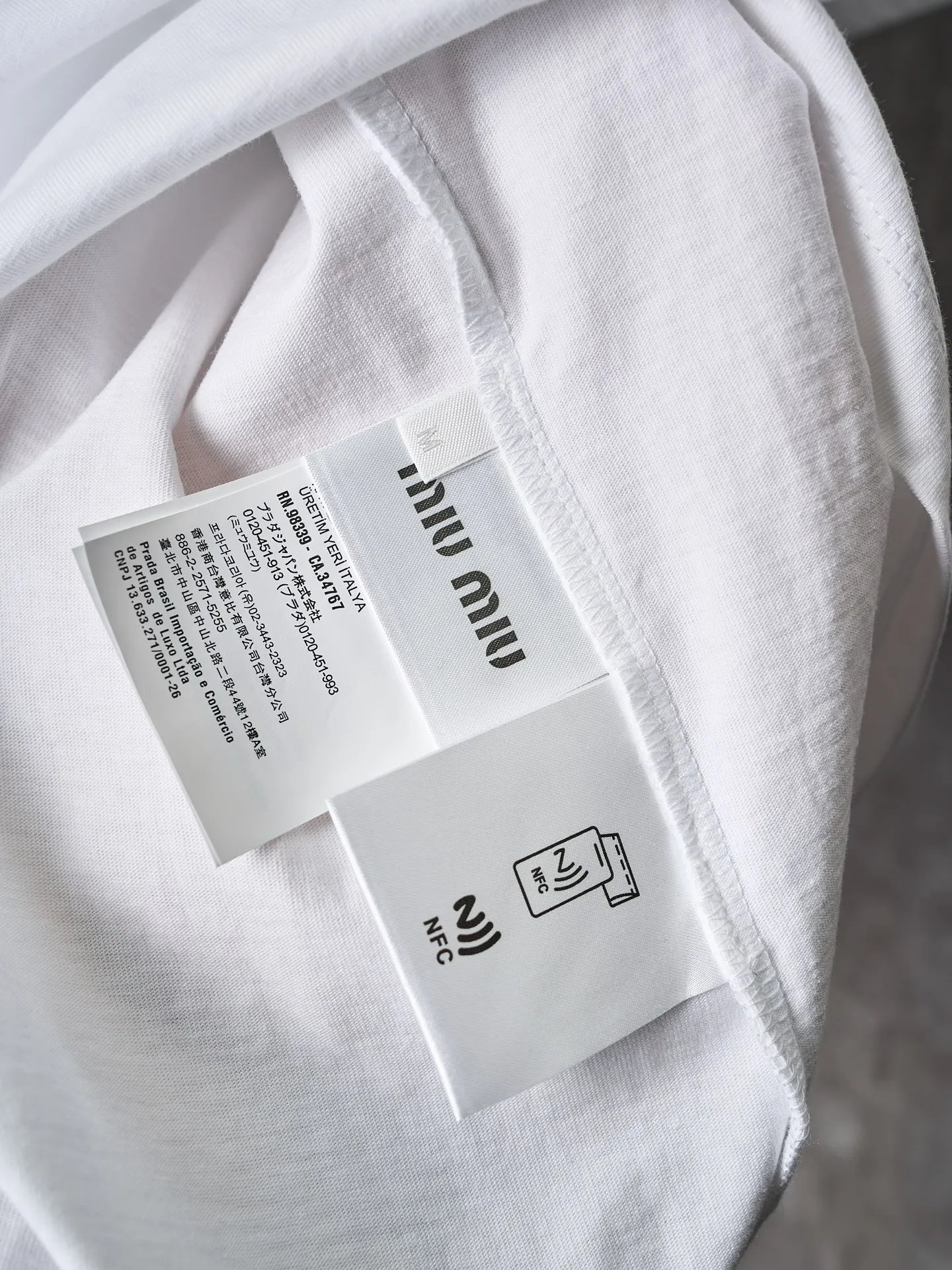 Miu Miu/ T 【In Stock】S M L XL Miu Miu Miu Miu