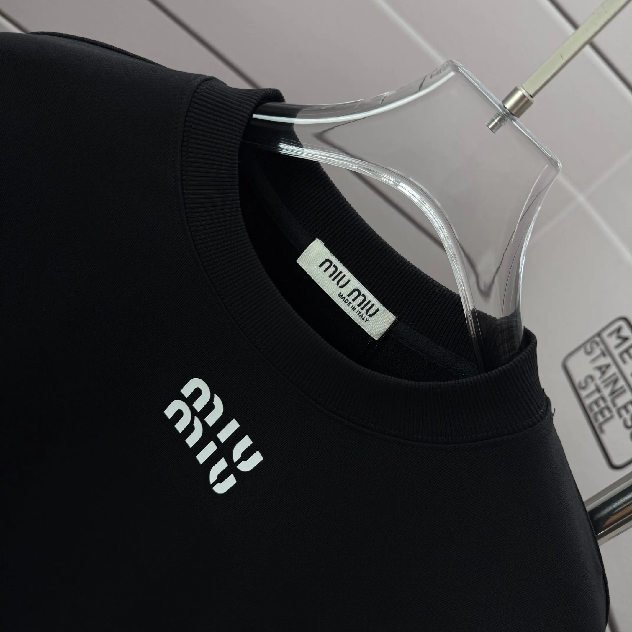 ＃ miu miu* 2026 New Arrival Same Style ：Black White Size： S （90-130 ） M （120-150 ） L （140-165 ） XL （160-180 ） XXL （180-210 ）