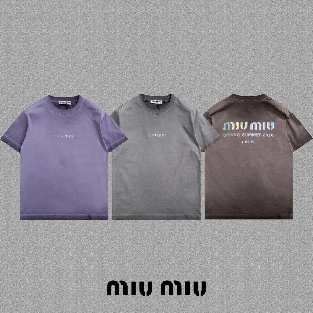 P90✨🔥 [MIU MIU ] 2026FW T Premium 26s 300 ： Purple Size：S M L XL 2XL