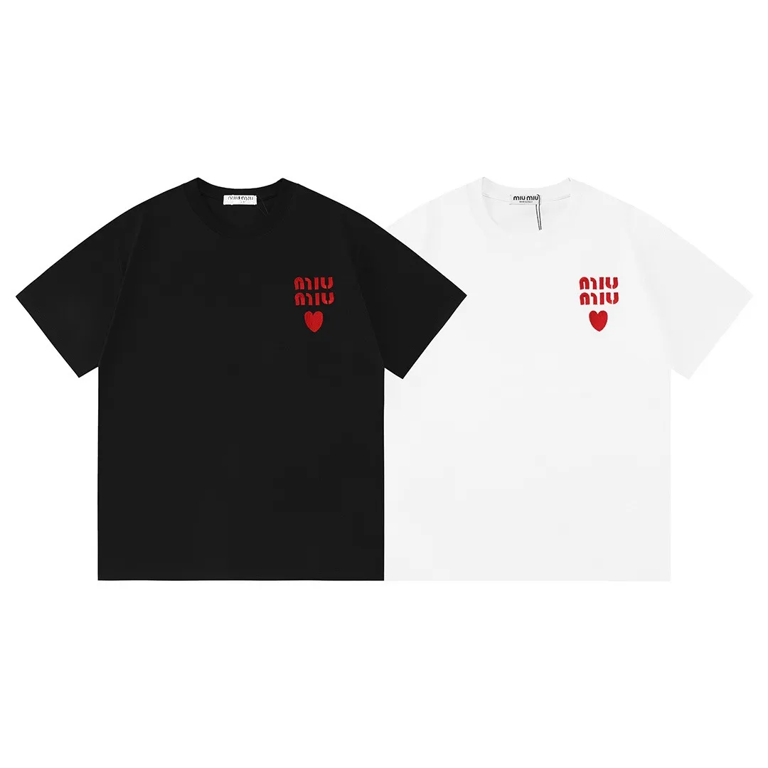 MIU MIU 2026 New Arrival logo Same Style t · 300 100％ · 32 · ：White Size：XS S M L