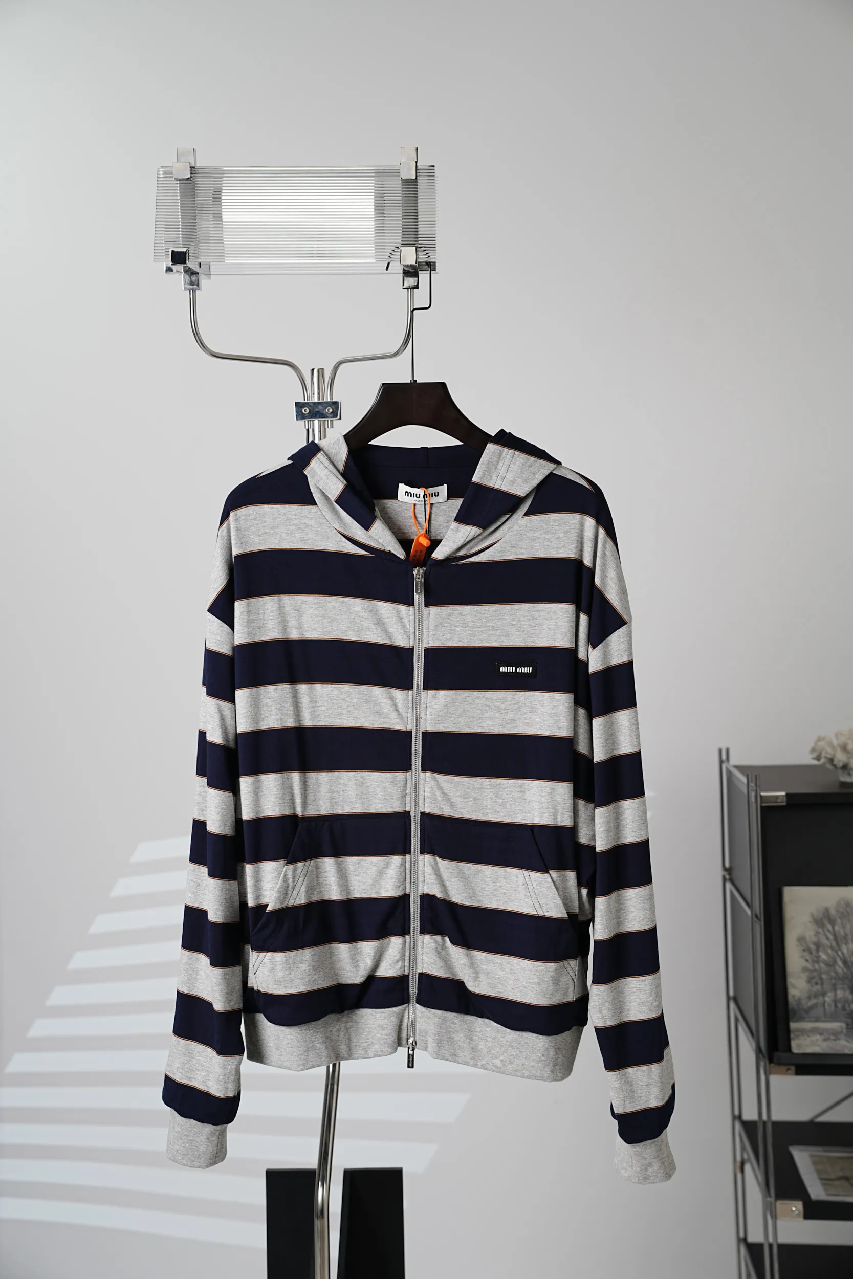Miu Miu/ 【In Stock】S M L XL Navy Blue Retro Retro Miu Miu Retro Miu Miu