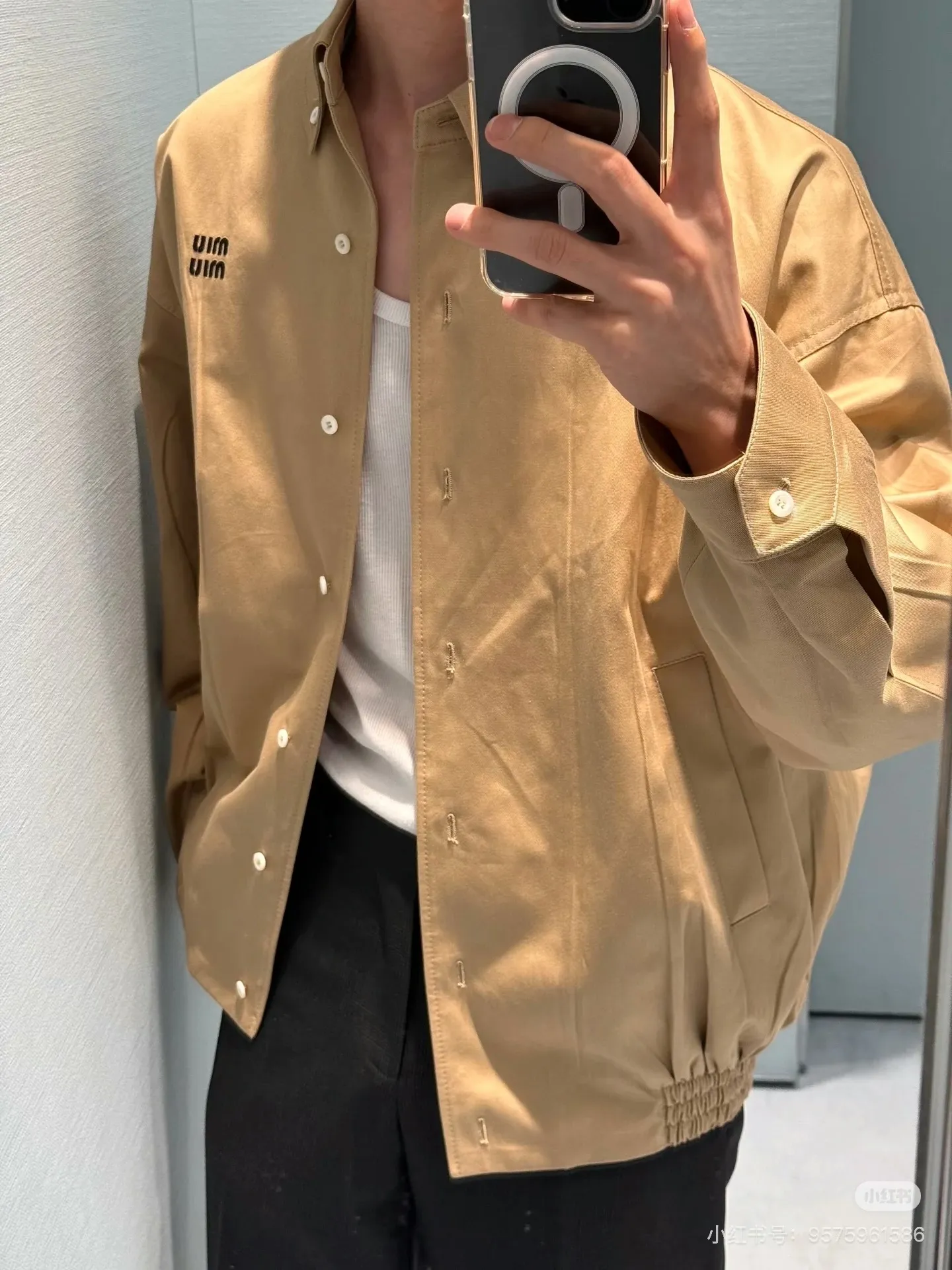 Miu Miu Khaki Miu Miu Classic 1： Miu Miu 2: 3: 4: Size：M-3XL