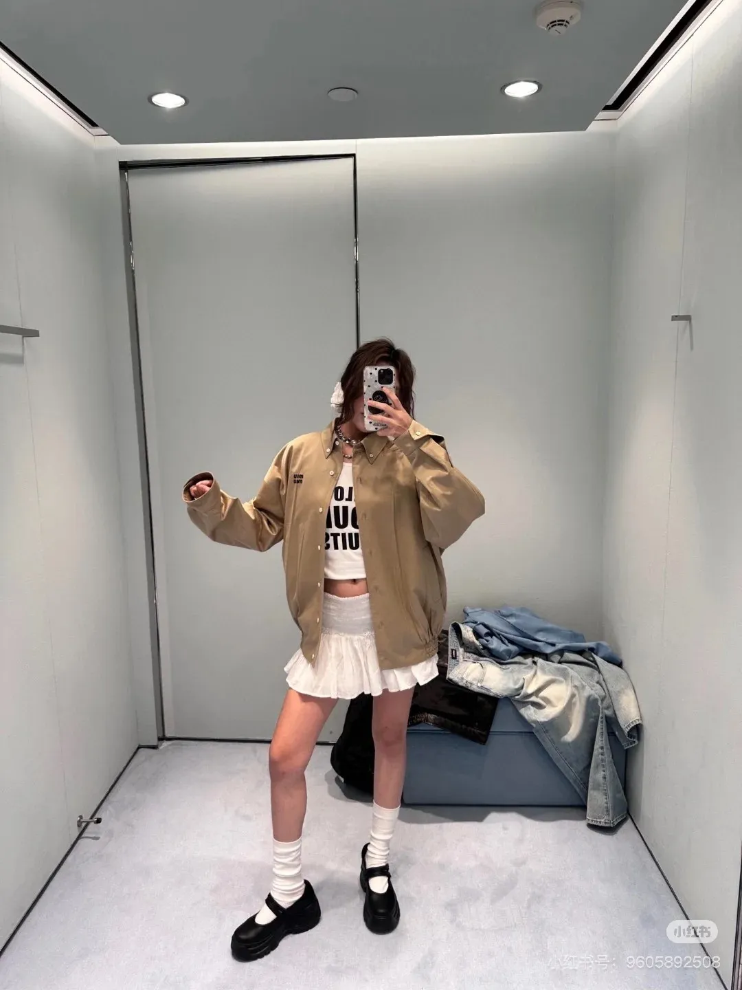 Miu Miu Khaki Miu Miu Classic 1： Miu Miu 2: 3: 4: Size：M-3XL